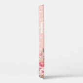 モダンバラ金ゴールドフローラモノグラム名 Case-Mate iPhoneケース (裏面 / 右)