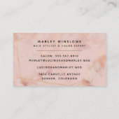 モダンバラ金ゴールドフローラ 名刺 (裏面)