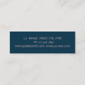 モダンバラ金ゴールドブラシストロークシンプル、 スキニー名刺 (裏面)