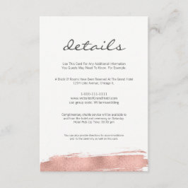 モダンバラ金ゴールドブラシ結婚ストロークの詳細カード エンクロージャーカード