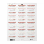 モダンバラ金ゴールドブラシ結婚ストローク住所 シール (フルシート)