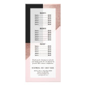 モダンバラ金ゴールドブラック赤面ピンクジオメトリック ラックカード (裏面)