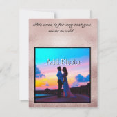 モダンバラ金ゴールドブルゴーニュフローラエレガント変更/ セーブザデート (裏面)