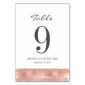 モダンバラ金ゴールドブ結婚ラシの表番号カード テーブルナンバー (裏面)