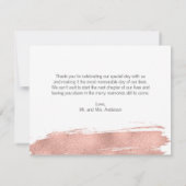 モダンバラ金ゴールドブ結婚ラシサンキューカード サンキューカード (裏面)