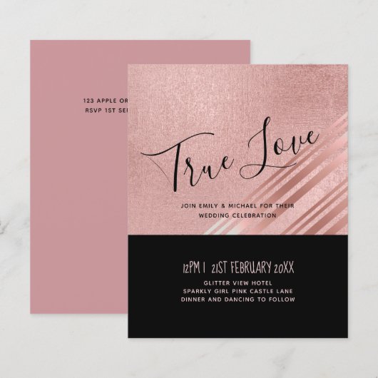 モダンバラ金ゴールドブ結婚ラック (正面/裏面)