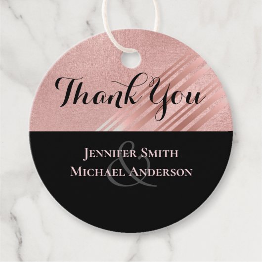 モダンバラ金ゴールドブ結婚ラック フェイバータグ (正面)