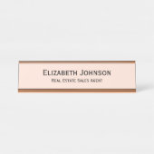 モダンバラ金ゴールドプロフェッショナル営業所 デスクネームプレート (正面)