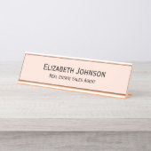 モダンバラ金ゴールドプロフェッショナル営業所 デスクネームプレート (正面)