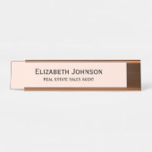 モダンバラ金ゴールドプロフェッショナル営業所 デスクネームプレート (正面)