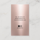 モダンバラ金ゴールドムーンエレガントイベント計画 名刺 (裏面)