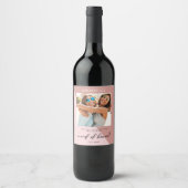 モダンバラ金ゴールドメイド・オブ・オーナー（花嫁付き添い人）案 ワインラベル (正面)