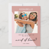 モダンバラ金ゴールドメイド・オブ・オーナー（花嫁付き添い人）案 招待状 (正面)