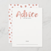 モダンバラ金ゴールドラヴ結婚のアドバイスカード アドバイスカード (正面/裏面)