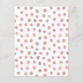 モダンバラ金ゴールドラヴ結婚のアドバイスカード アドバイスカード (裏面)