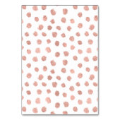 モダンバラ金ゴールドラヴ結婚のアドバイスカード テーブルナンバー (裏面)