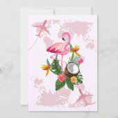 モダンバラ金ゴールド先パスポ結婚ートの招待 招待状 (裏面)