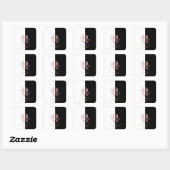 モダンバラ金ゴールド分カスタム割モノグラムR スクエアシール (シート)