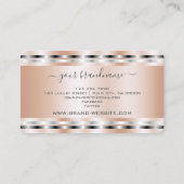 モダンバラ金ゴールド効果テンプレートプロフェッショナル 名刺 (裏面)