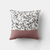 モダンバラ金ゴールド及び大理石テクスチャ クッション (裏面)