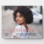 モダンバラ金ゴールド台本大学院写真卒業 フォトプラーク (正面)