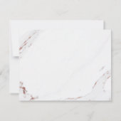 モダンバラ金ゴールド大理石パーソナライズされた文具 サンキューカード (裏面)