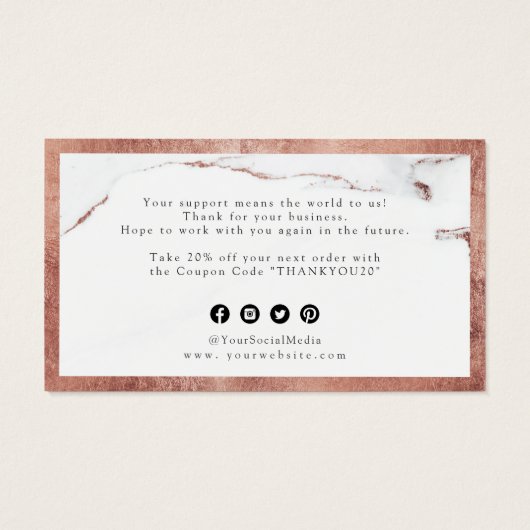 モダンバラ金ゴールド大理石リュックスビジネス感謝していユーザ (裏面)