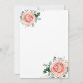 モダンバラ金ゴールド幾何ブライダルシャワー招待状 招待状 (裏面)