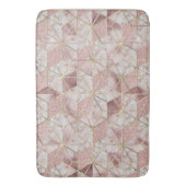 モダンバラ金ゴールド幾何学星花模様 バスマット (正面縦)