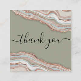 モダンバラ金ゴールド感謝していはご注文のsqに対して スクエア名刺