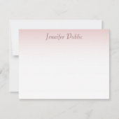 モダンバラ金ゴールド手書きスクリプトテンプレート ノートカード (正面)