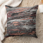 モダンバラ金ゴールド抽象芸術マーブル絵を描化 クッション (ブランケット)