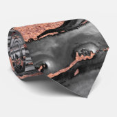 モダンバラ金ゴールド抽象芸術マーブル絵を描化 ネクタイ (ロール)