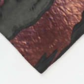 モダンバラ金ゴールド抽象芸術マーブル絵を描化 フリースブランケット (角)