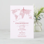 モダンバラ金ゴールド旅行先パスポート婚約 招待状 (スタンド正面)