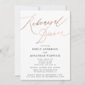 モダンバラ金ゴールド書結婚のリハーサル 招待状 (正面)