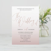 モダンバラ金ゴールド書結婚のThe's Of 招待状 (スタンド正面)