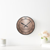 モダンバラ金ゴールド月ヴィンテージ  ラウンド壁時計 (ホーム)