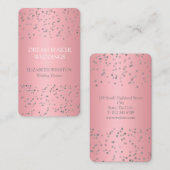 モダンバラ金ゴールド紙吹雪プロフェッショナル 名刺 (正面/裏面)