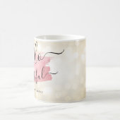 モダンバラ金ゴールド絵を描金ゴールドライトハロービューティフル コーヒーマグカップ (中央)