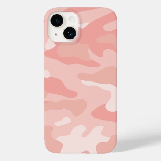 モダンバラ金ゴールド赤面ピンク迷彩柄パターン Case-Mate iPhoneケース (裏面)