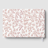 モダンバラ金ゴールド離れグリッターズ結婚のゲストブック ゲストブック (裏面)