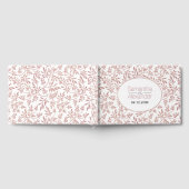 モダンバラ金ゴールド離れグリッターズ結婚のゲストブック ゲストブック (全面)