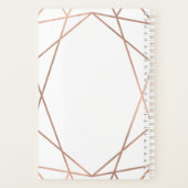 モダンバラ金ゴールド（白） プランナー手帳 (裏面)