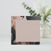 モダンバラ金ゴールドMarbleテクスチャ サンキューカード (スタンド正面)