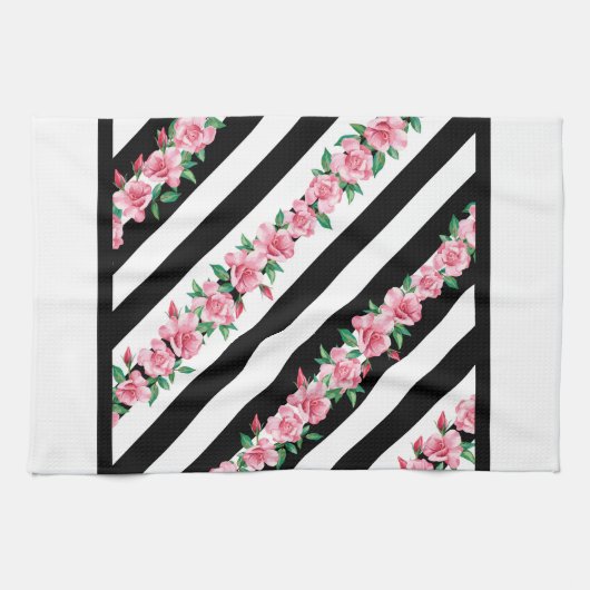 モダンバラ キッチンタオル (横)