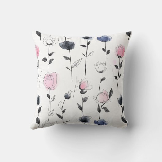 モダンバラ クッション (裏面)