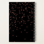 モダンバレンタインデーのカップルパーソナライズされた写真 ノートブック (裏面)