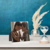 モダンバレンタインデーのカップルパーソナライズされた写真 フォトプラーク (インサイチュ)