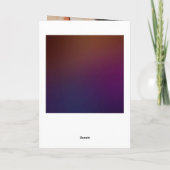 モダンバーガンディーローズゴールドスクリプトフォトウェディング サンキューカード (裏面)